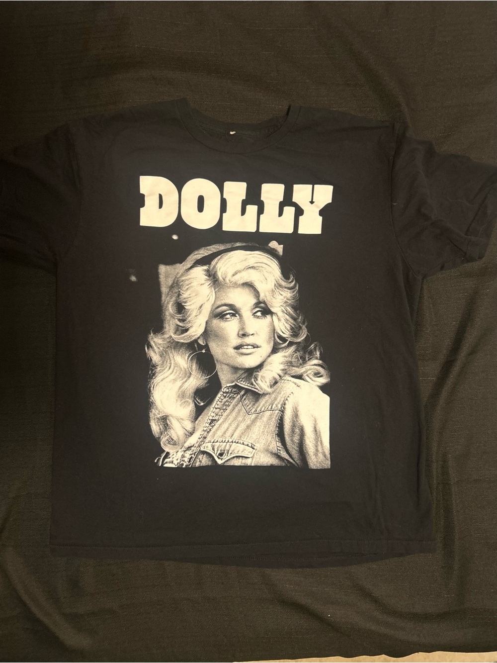 Dolly Parton Portrait Graphic Tee - Black and White